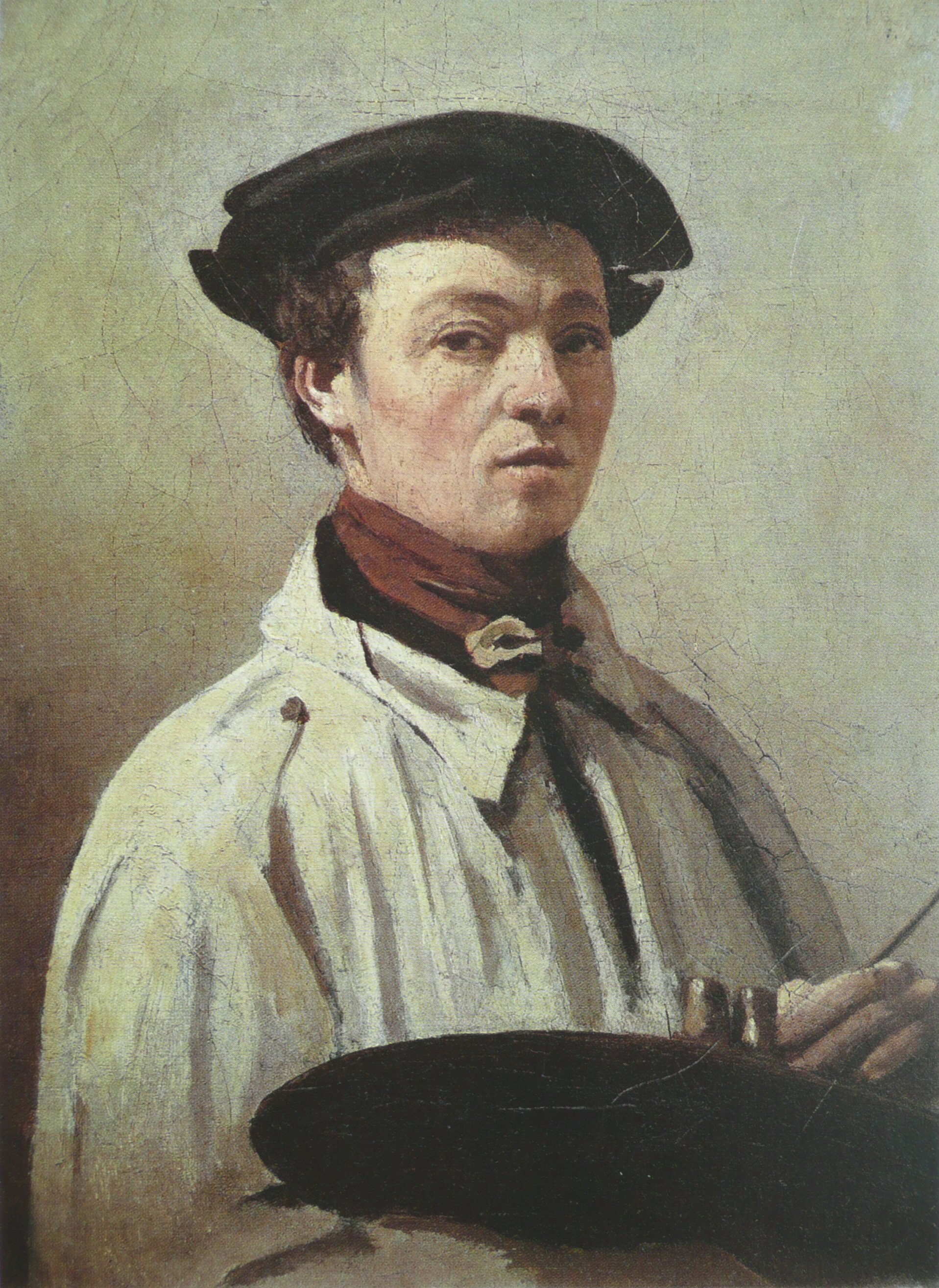 Corot, la palette à la main