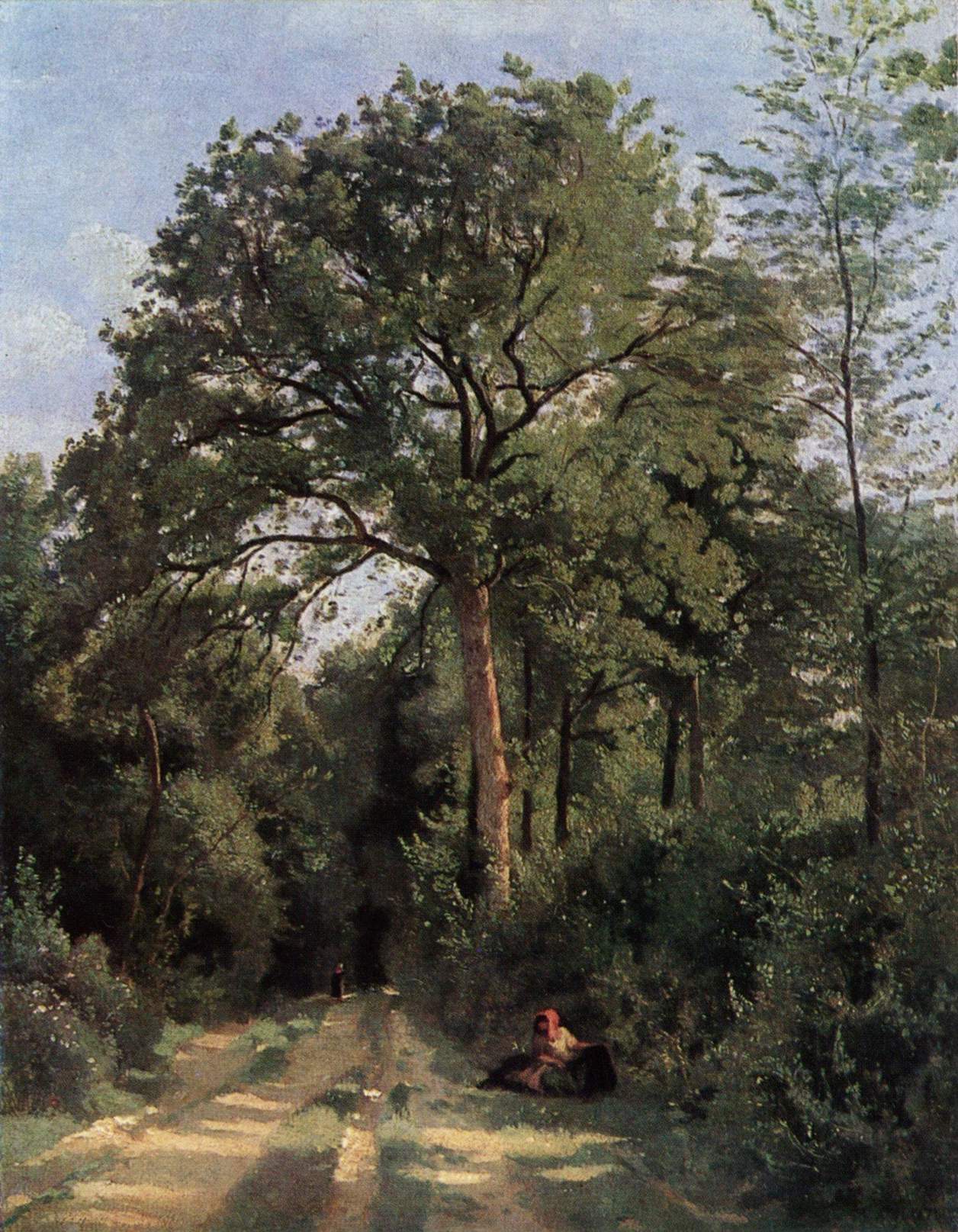 Ville d’Avray, Entrée du bois avec une vachère