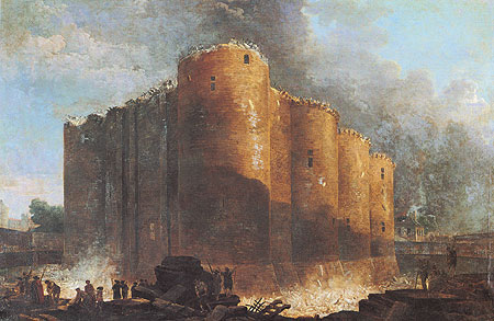 La Bastille dans les premiers jours de sa démolition