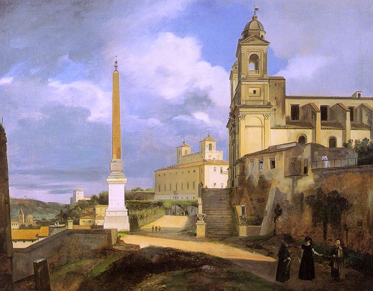 La Trinité-des-Monts et la Villa Médicis, à Rome