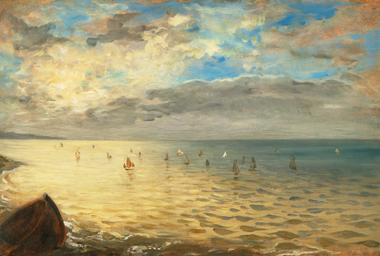 La mer vue des hauteurs de Dieppe