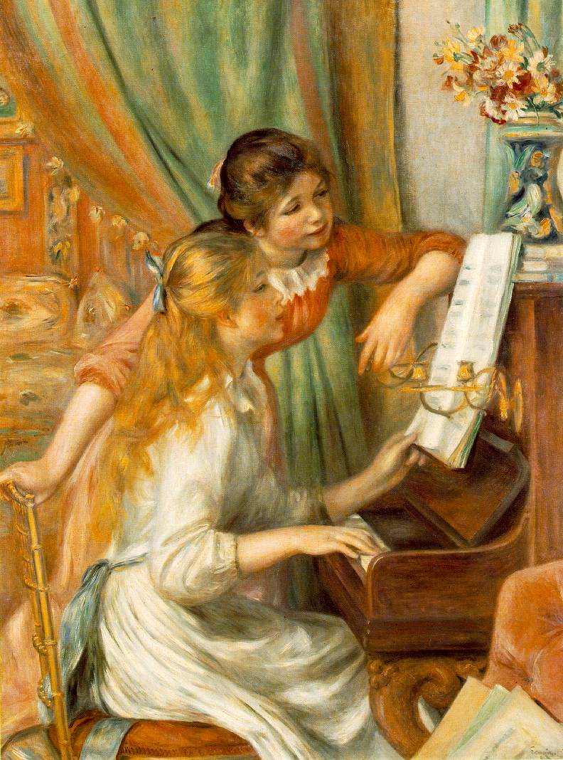 Jeunes filles au piano