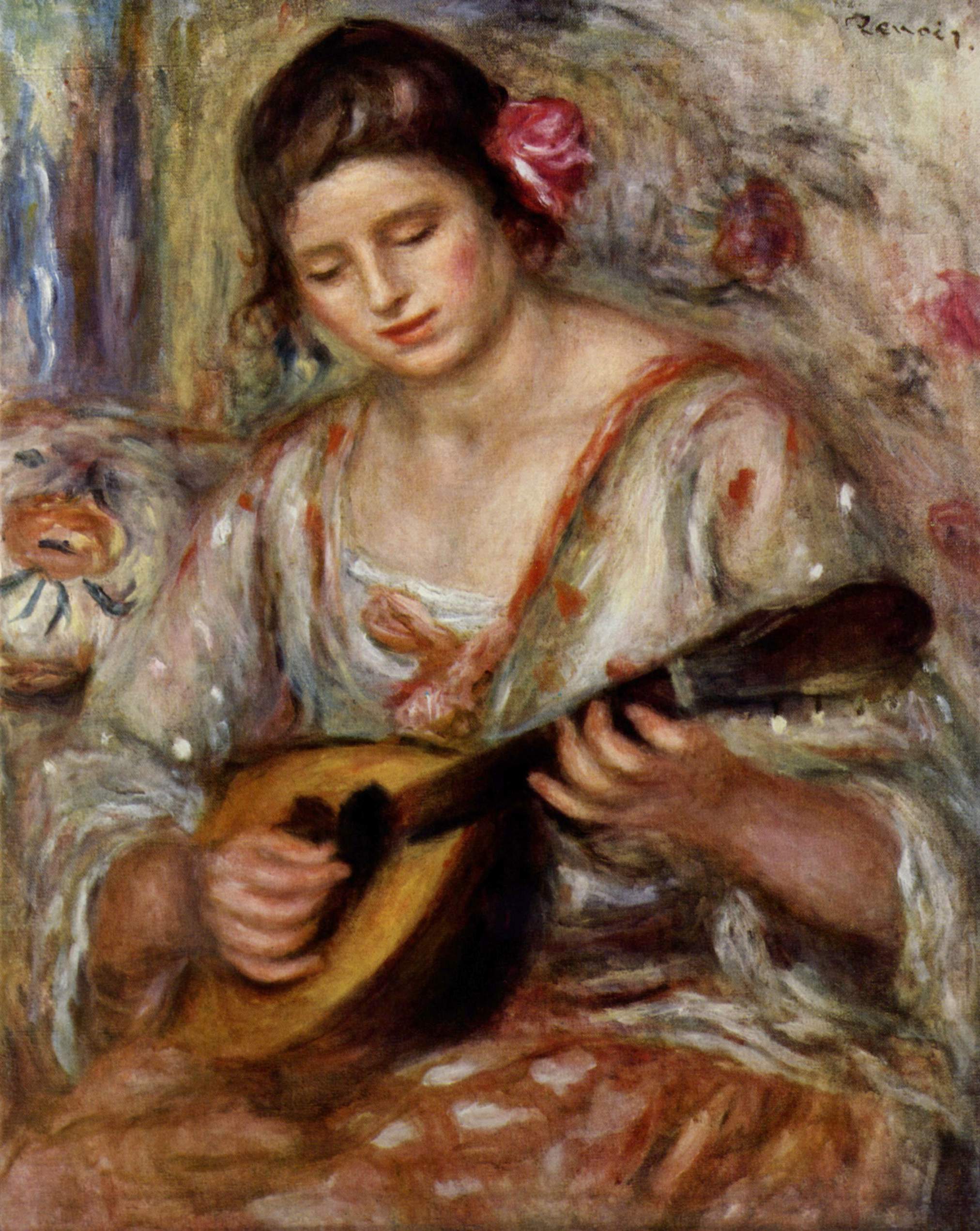 Jeune fille à la mandoline