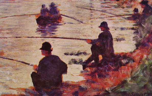 Les pêcheurs à la ligne