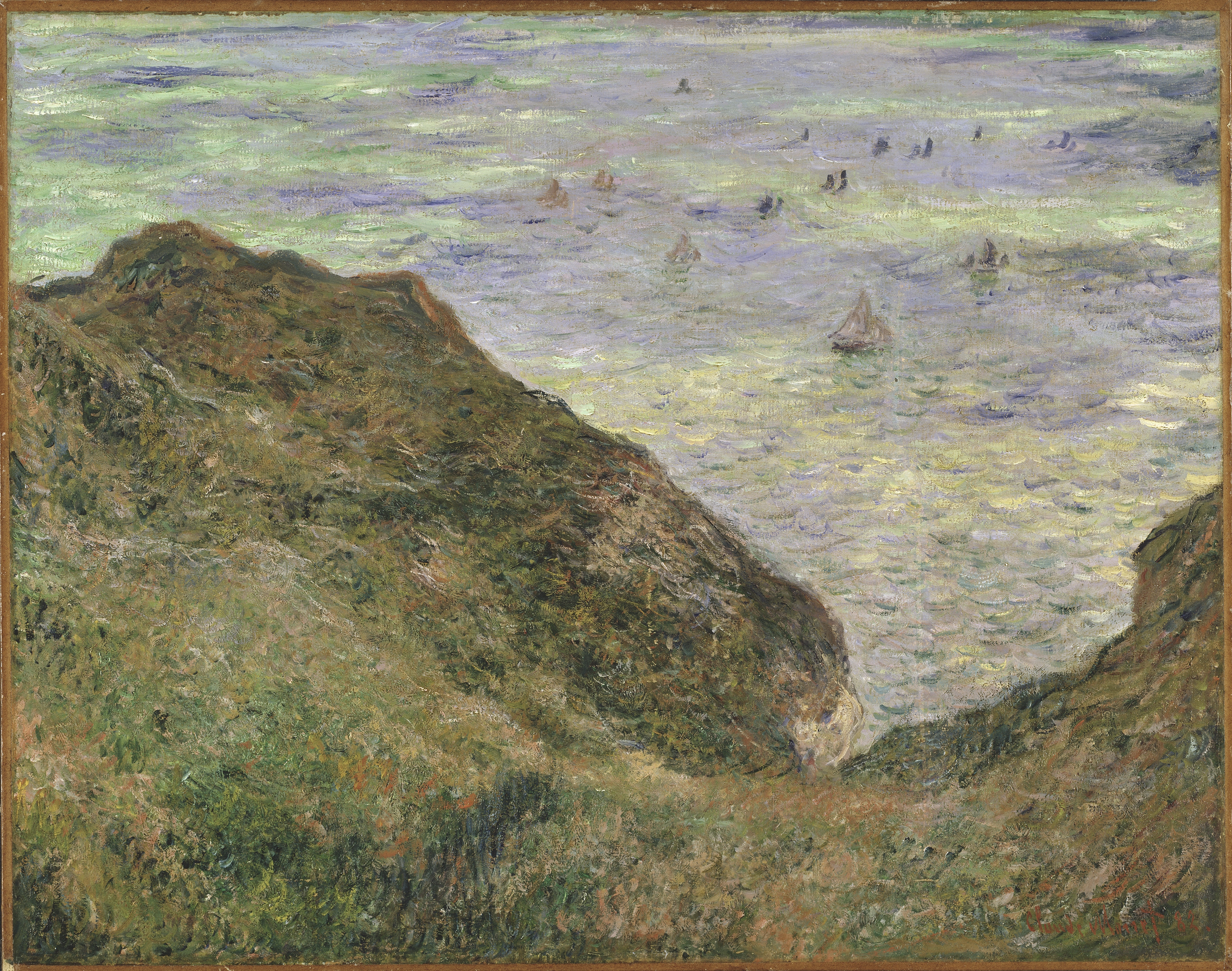 Sur la falaise de Pourville