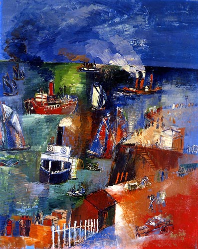 Le Havre, bassin de la Manche vu du quai de Southampton