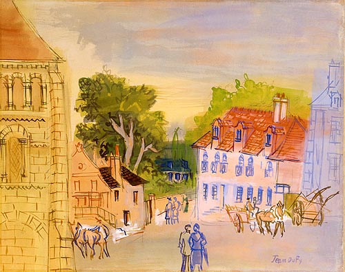 Place de l’Abbaye à Preuilly-sur-Claise