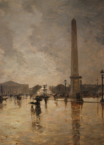 L'Averse place de la Concorde