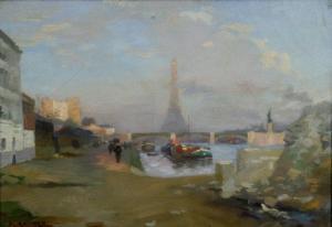 Le Pont De Grenelle Et La Tour Eiffel