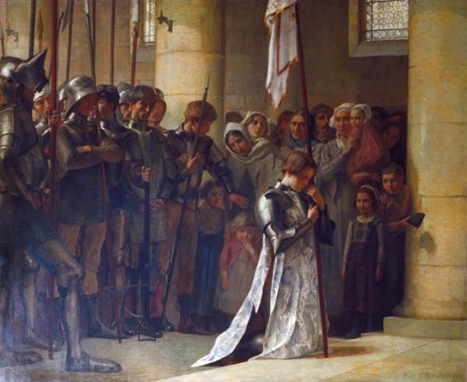 Jeanne d’Arc priant dans l’église de Sèvres