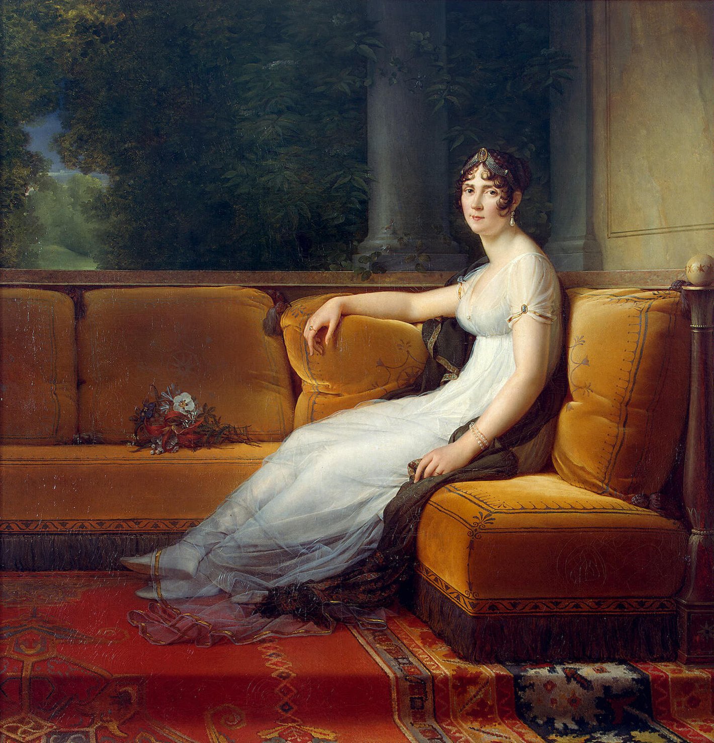 Madame Bonaparte dans son salon de Malmaison