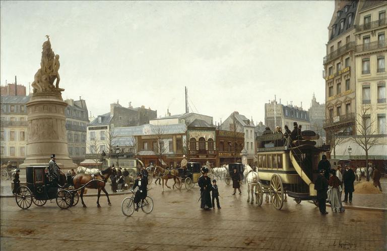 La place Clichy, en 1896