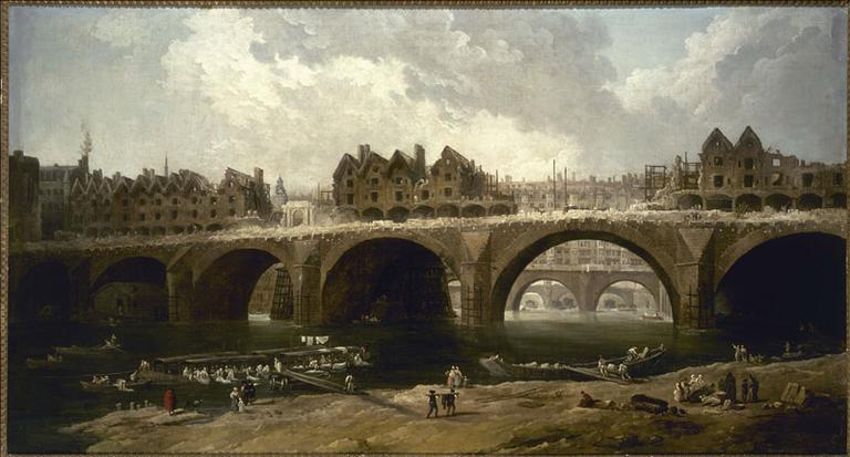 La Démolition des maisons du pont Notre-Dame, en 1786