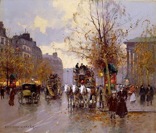 Omnibus sur la Place de la Madeleine