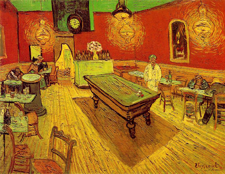 Le café de nuit, Place Lamartine, Arles