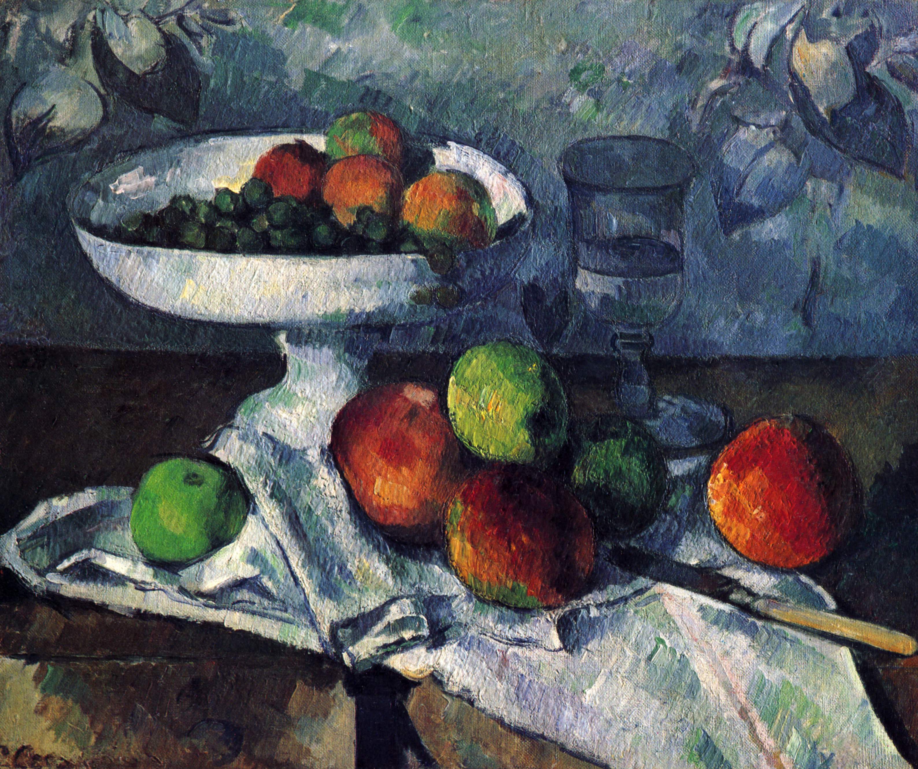 Compotier, Verre et Pommes