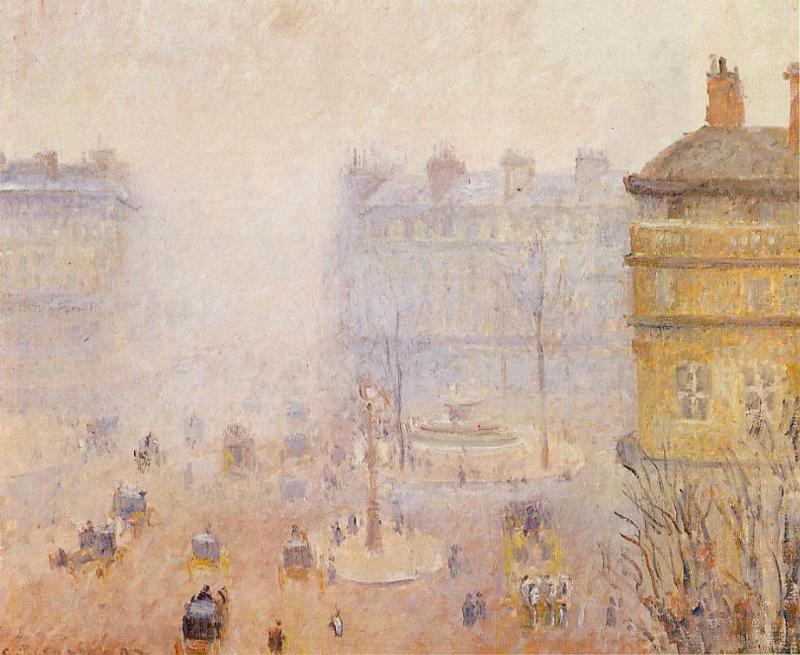 Place du Théâtre Français - effet brumeux