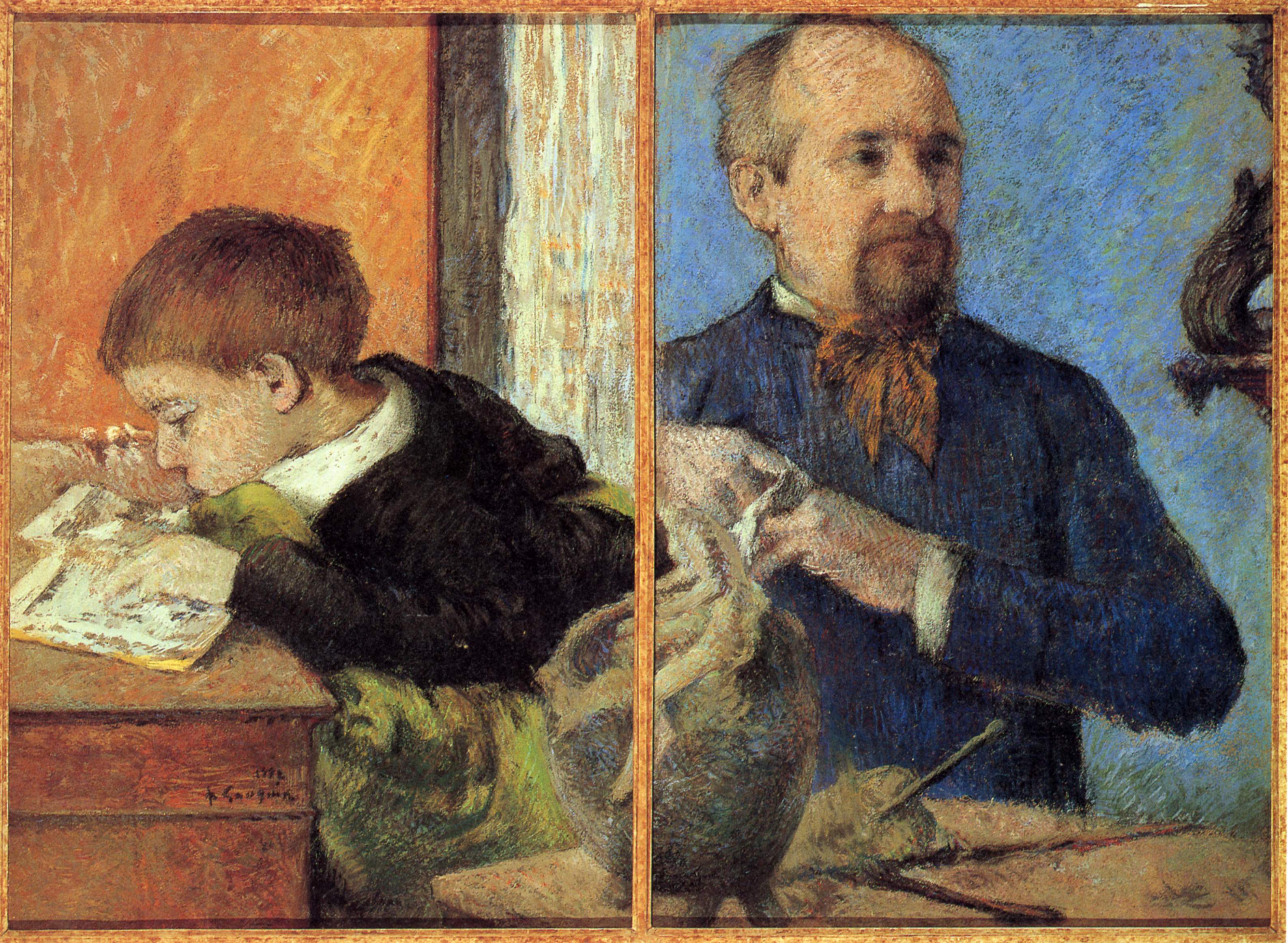 Portrait de Jean-Paul Aubé et son fils