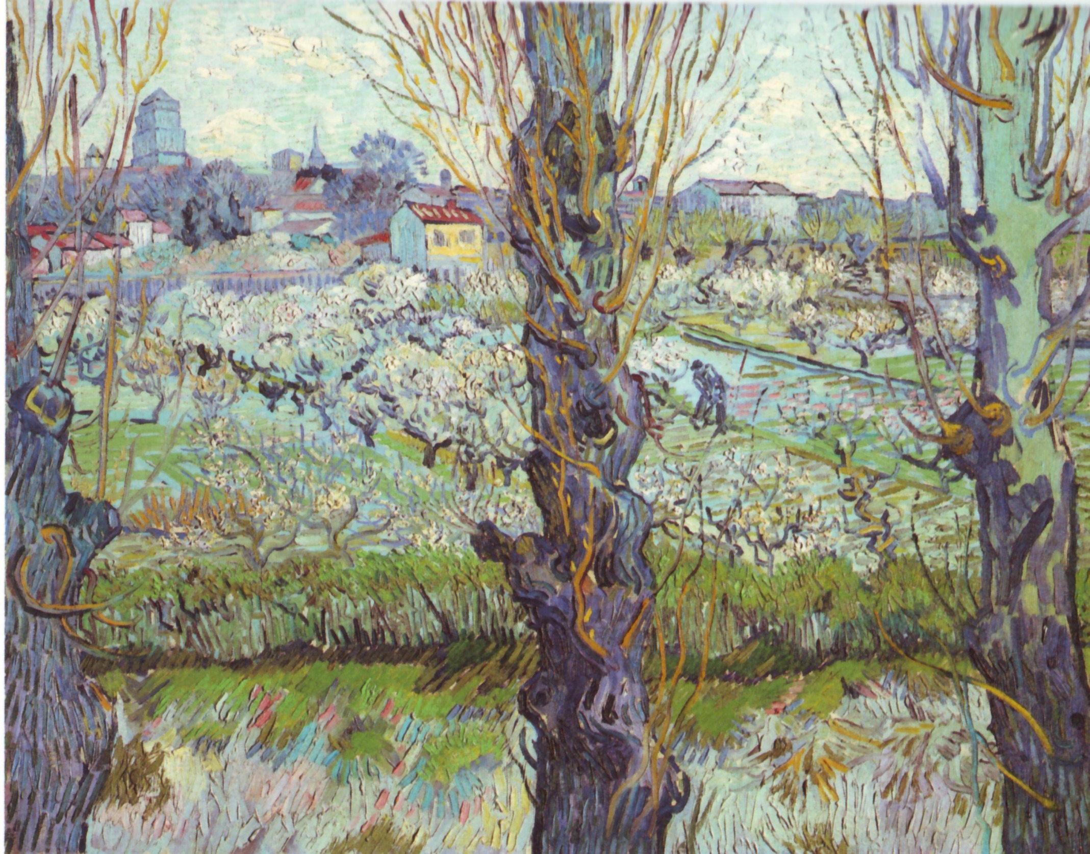 View of Arles (Flowering Orchards)