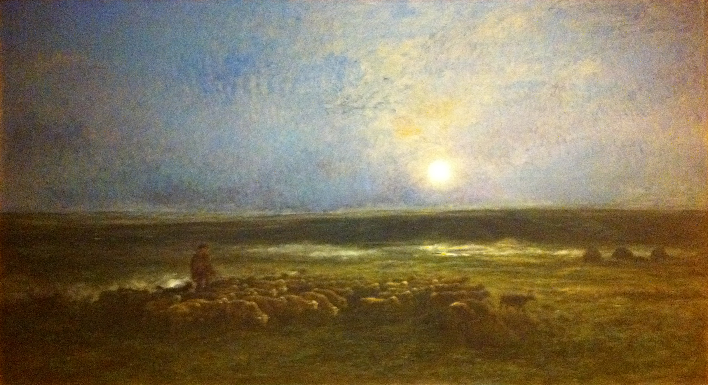 Lever de lune à Auvers, ou Le Retour du troupeau