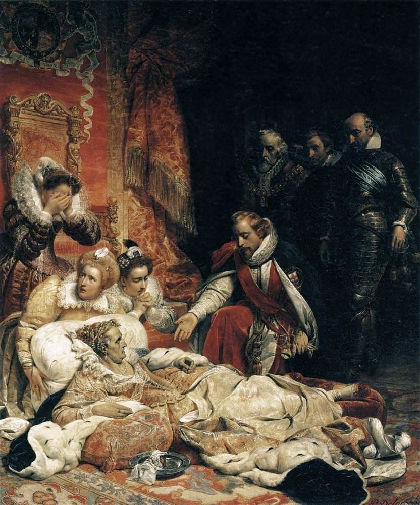 La mort d'Elisabeth Ire