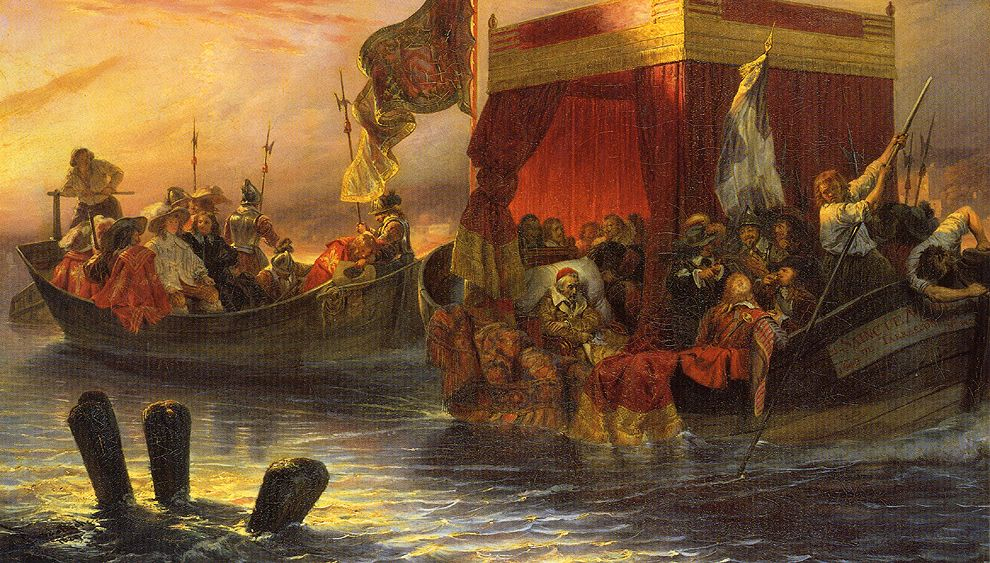 La barge du cardinal de Richelieu sur le Rhône