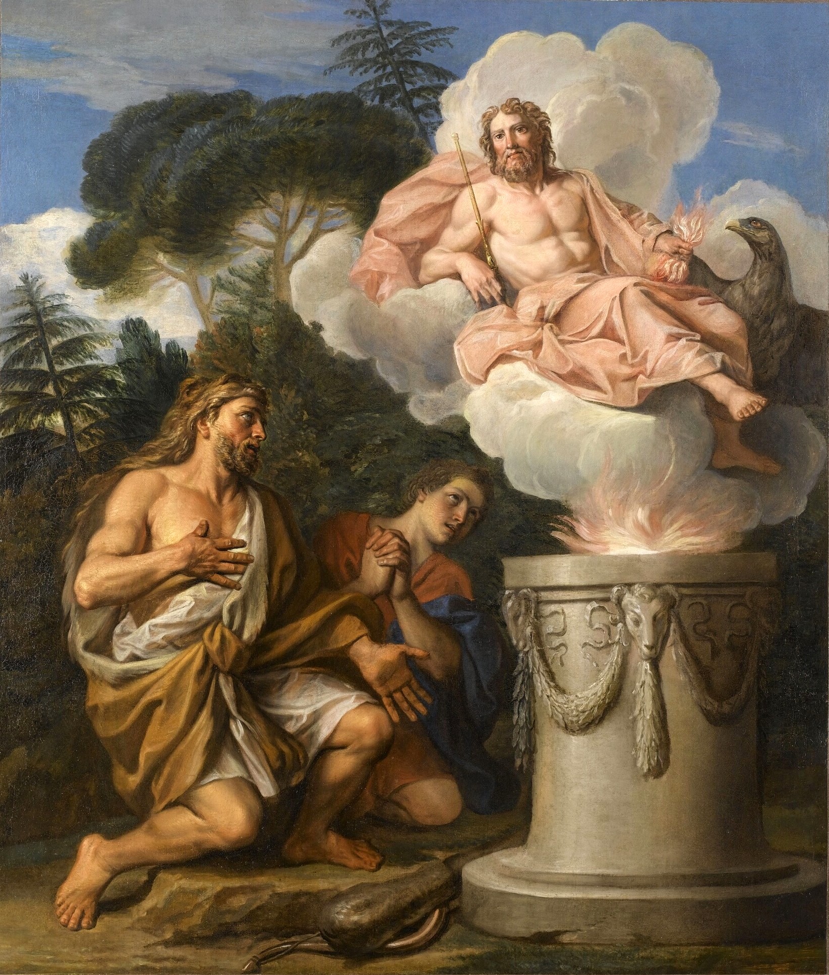 Hercule faisant un sacrifice à Jupiter
