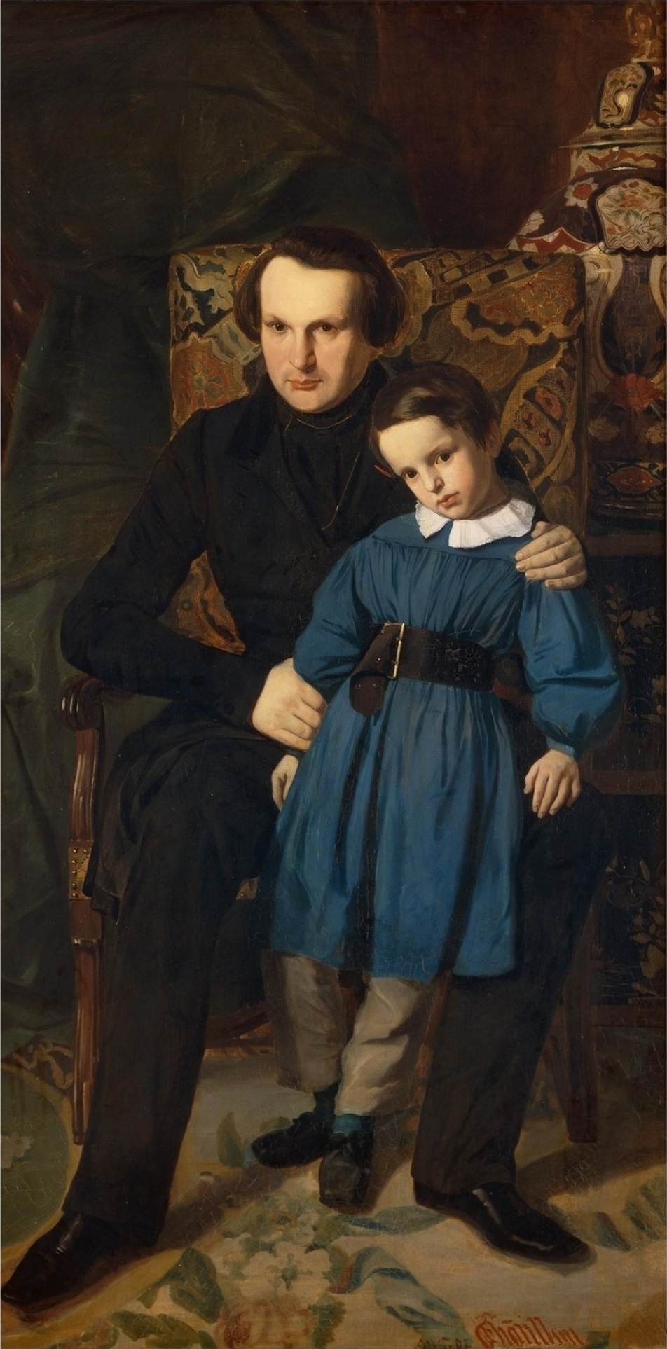 Victor Hugo et son fils François-Victor