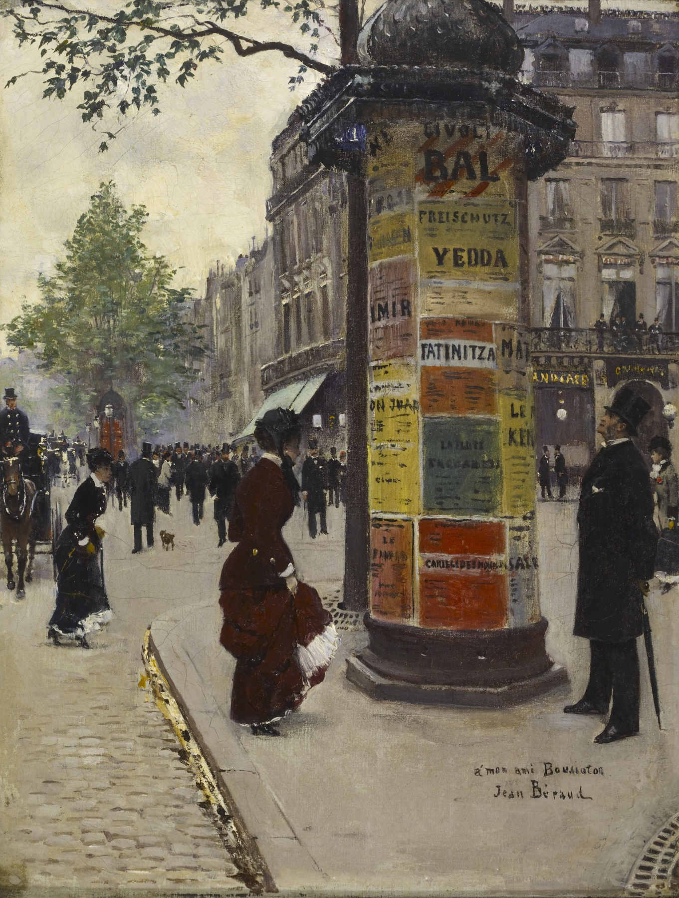 Kiosque à Paris (boulevard des Capucines)
