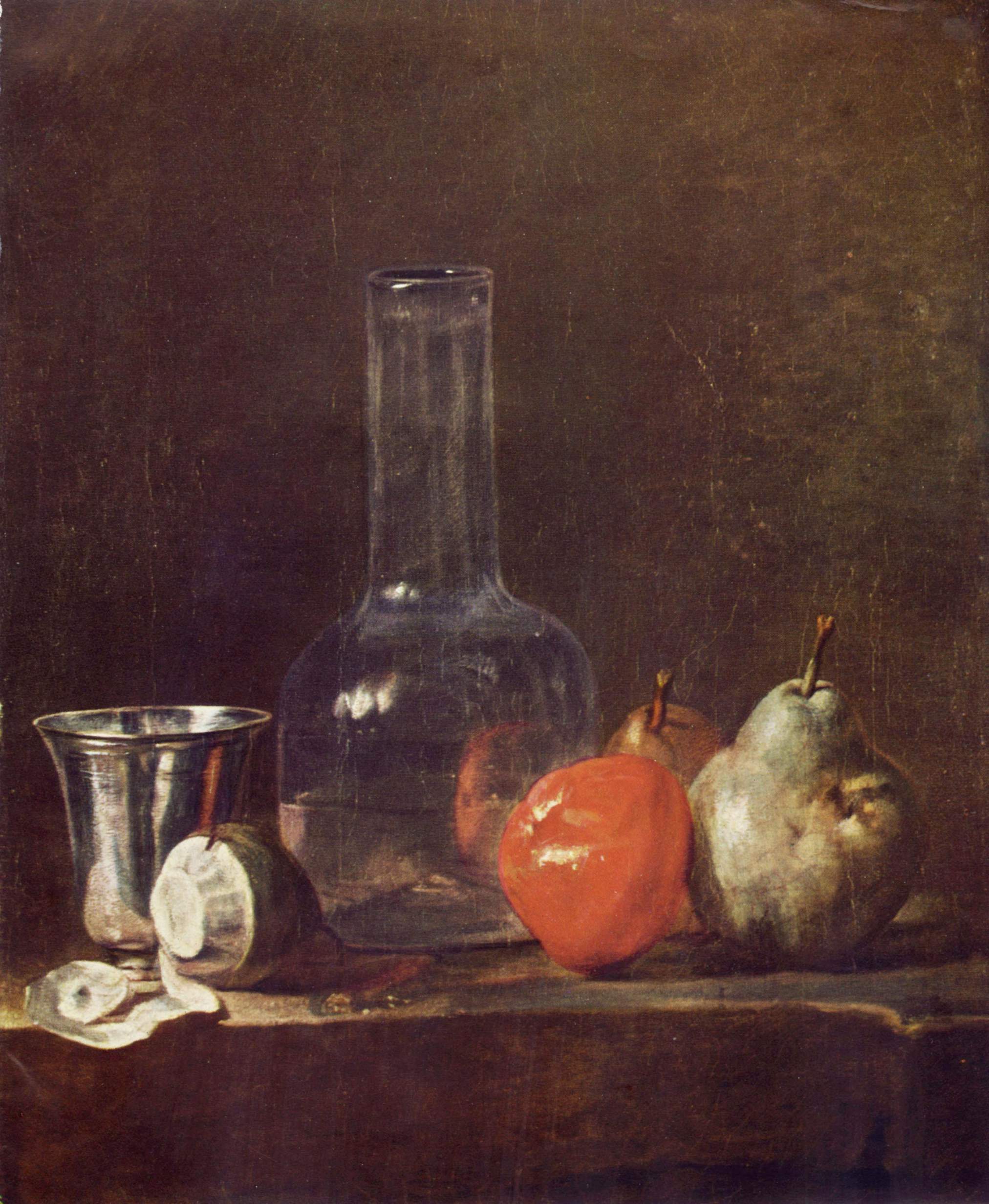 Nature morte avec carafe et fruits