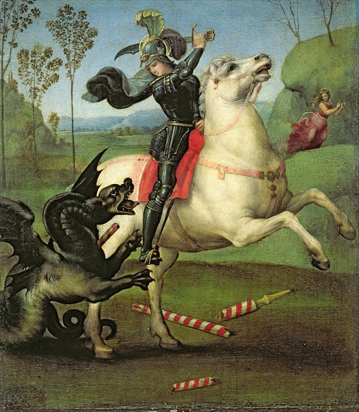 Saint Georges combattant le dragon