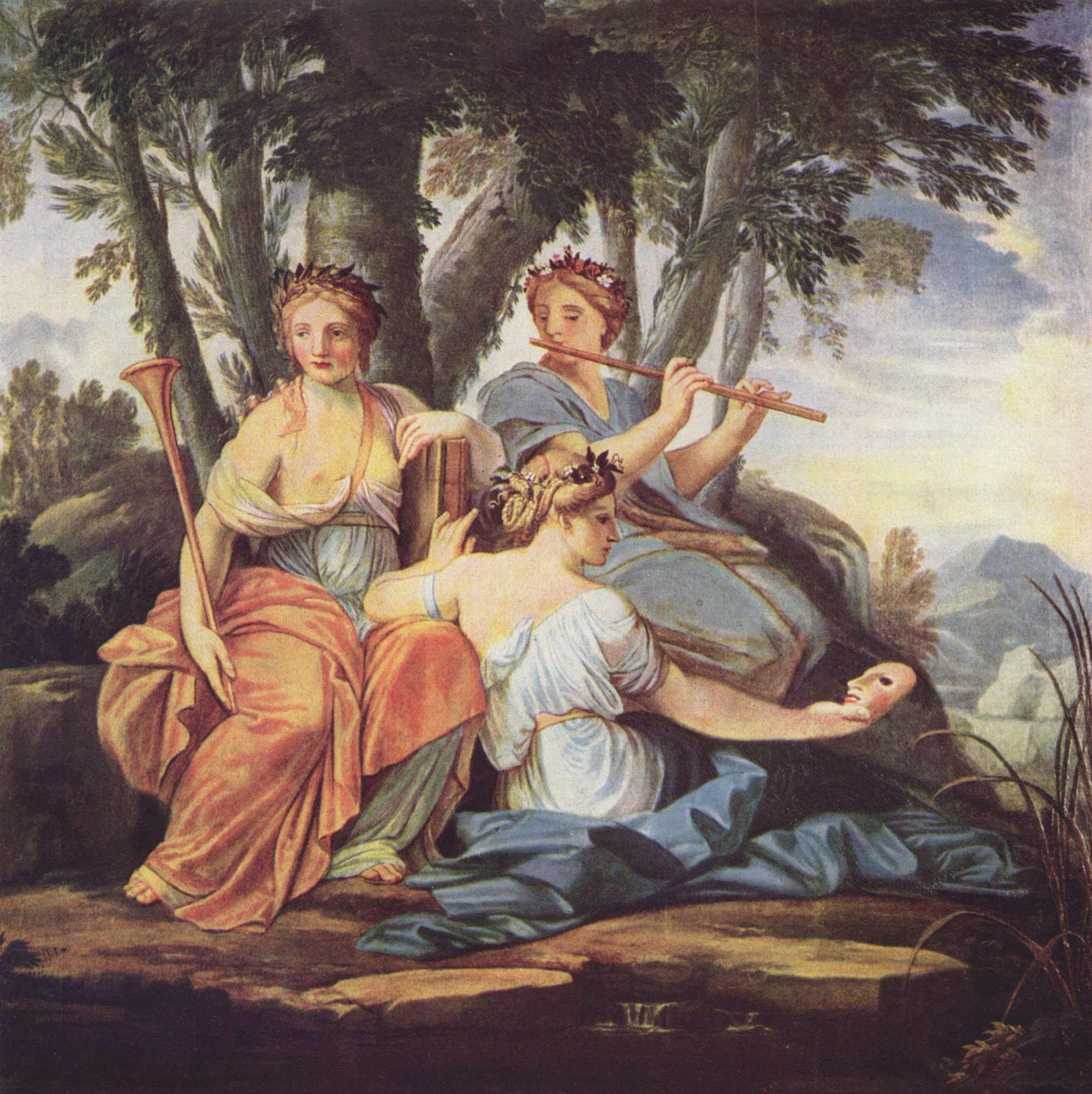 Les Muses : Clio, Euterpe et Thalia