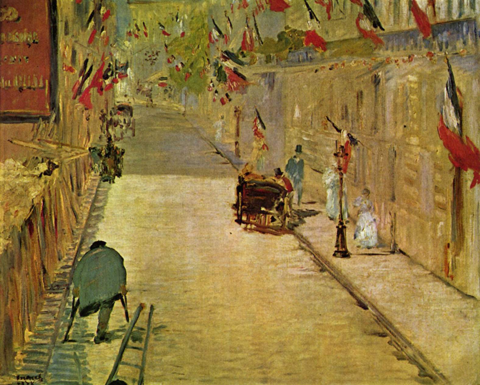 La Rue Mosnier aux drapeaux