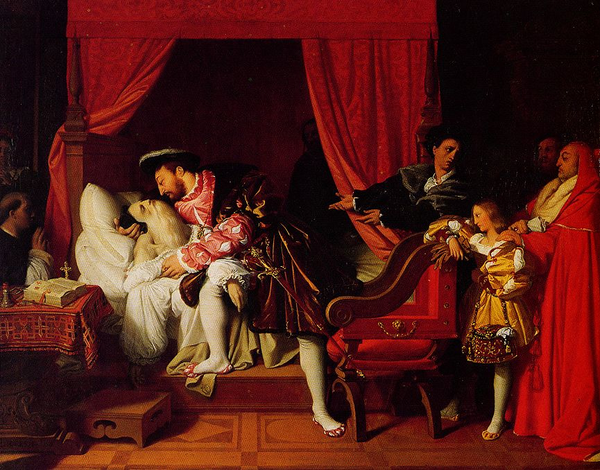 La mort de Léonard de Vinci