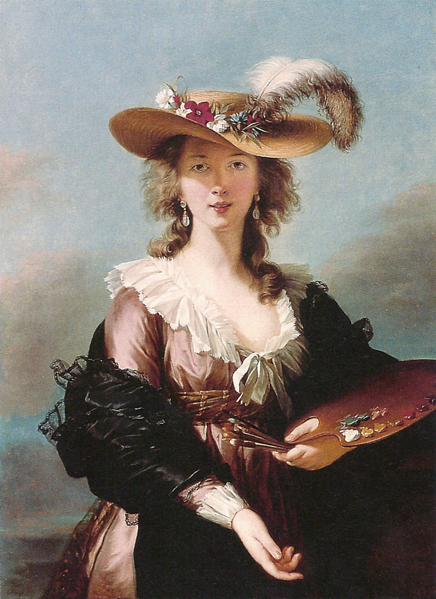 Autoportrait au chapeau de paille