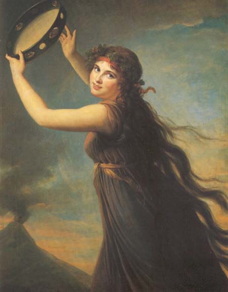 Emma, Lady Hamilton en Bacchante