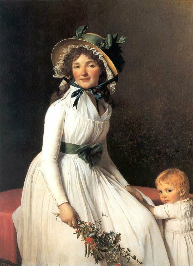 portrait d'Émilie Sériziat et de son fils