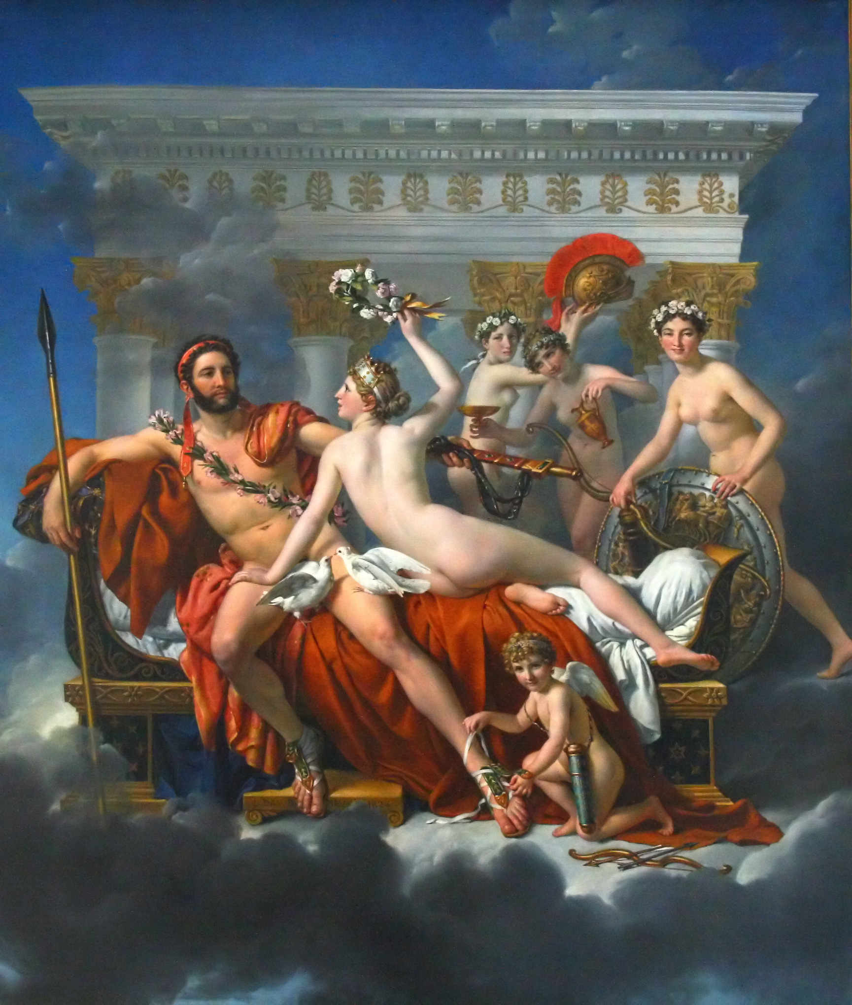 Mars désarmé par Vénus et les grâces
