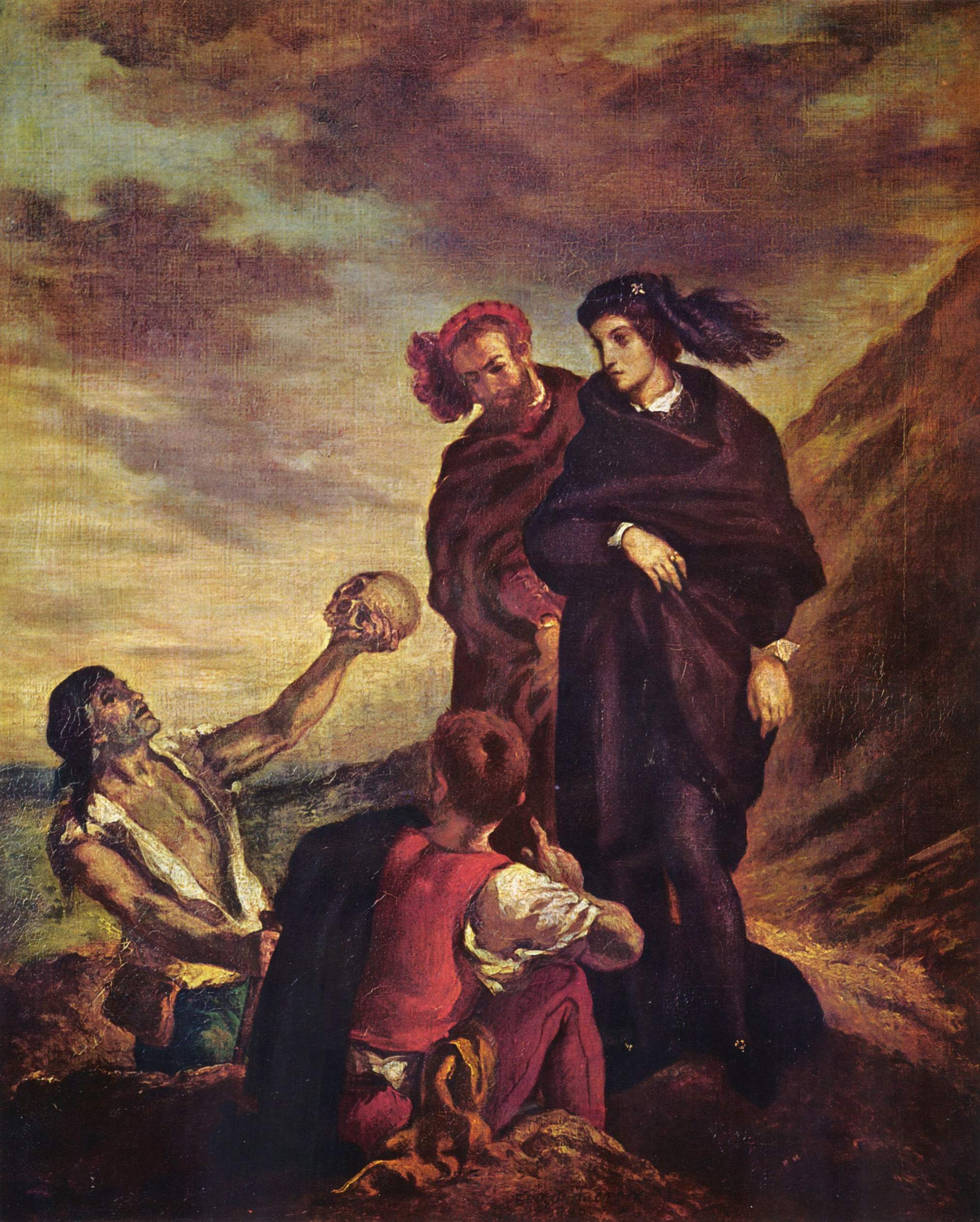 Hamlet et Horatio au cimetière