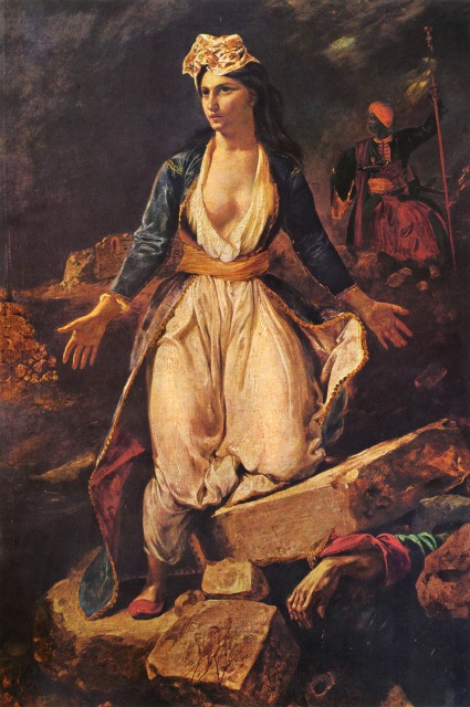 La Grèce sur les ruines de Missolonghi