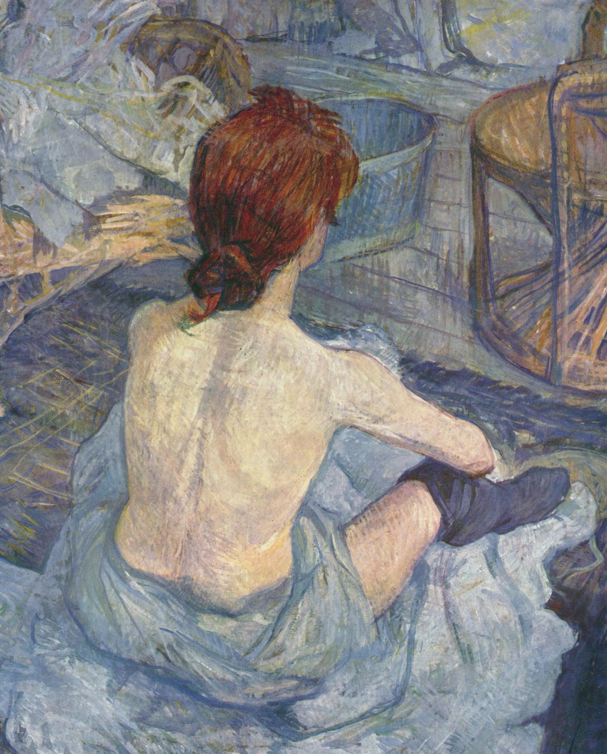 Femme à sa toilette