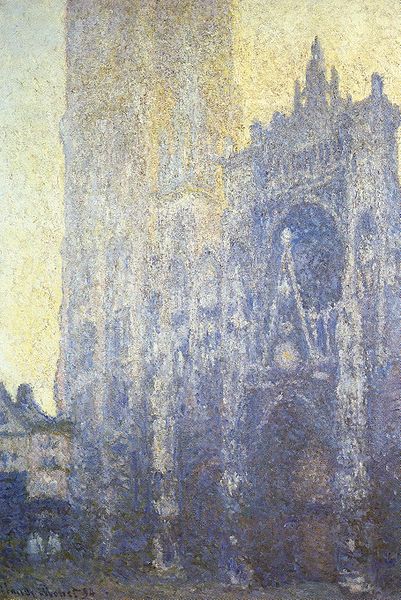 Cathédrale de Rouen - Le portail (effet du matin)