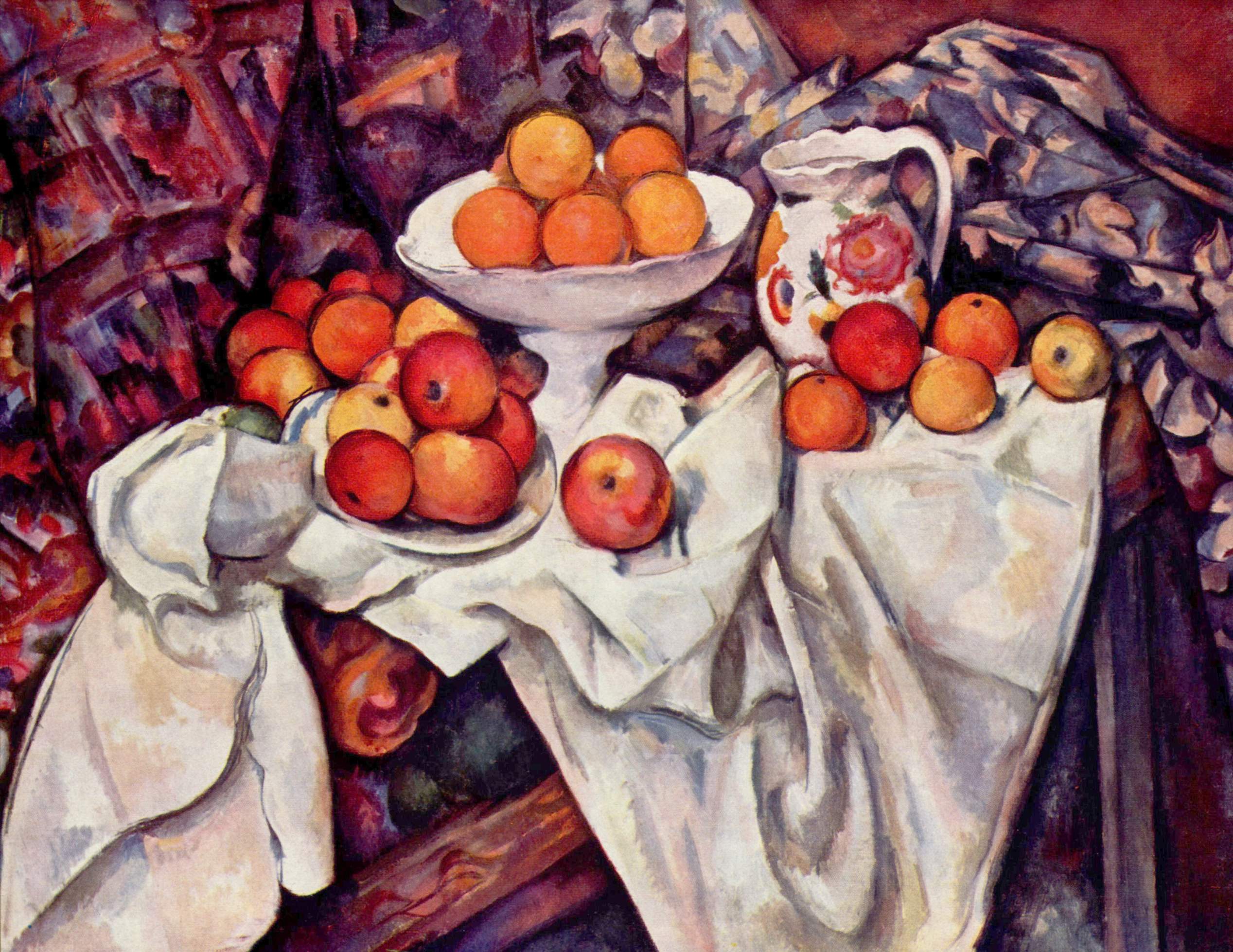 Nature-morte aux pommes et aux oranges