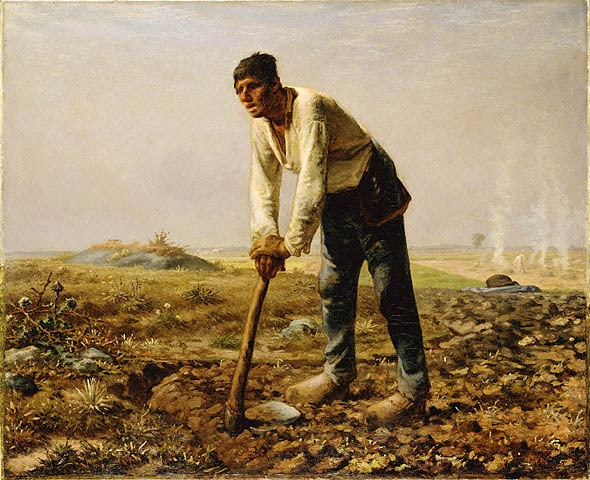 L'homme à la houe