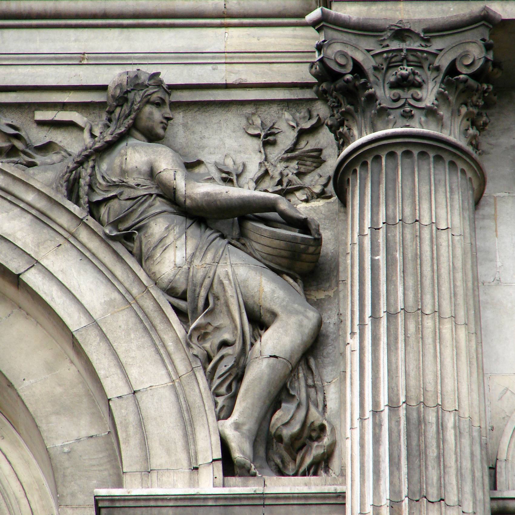 Haut-relief représentant la Musique