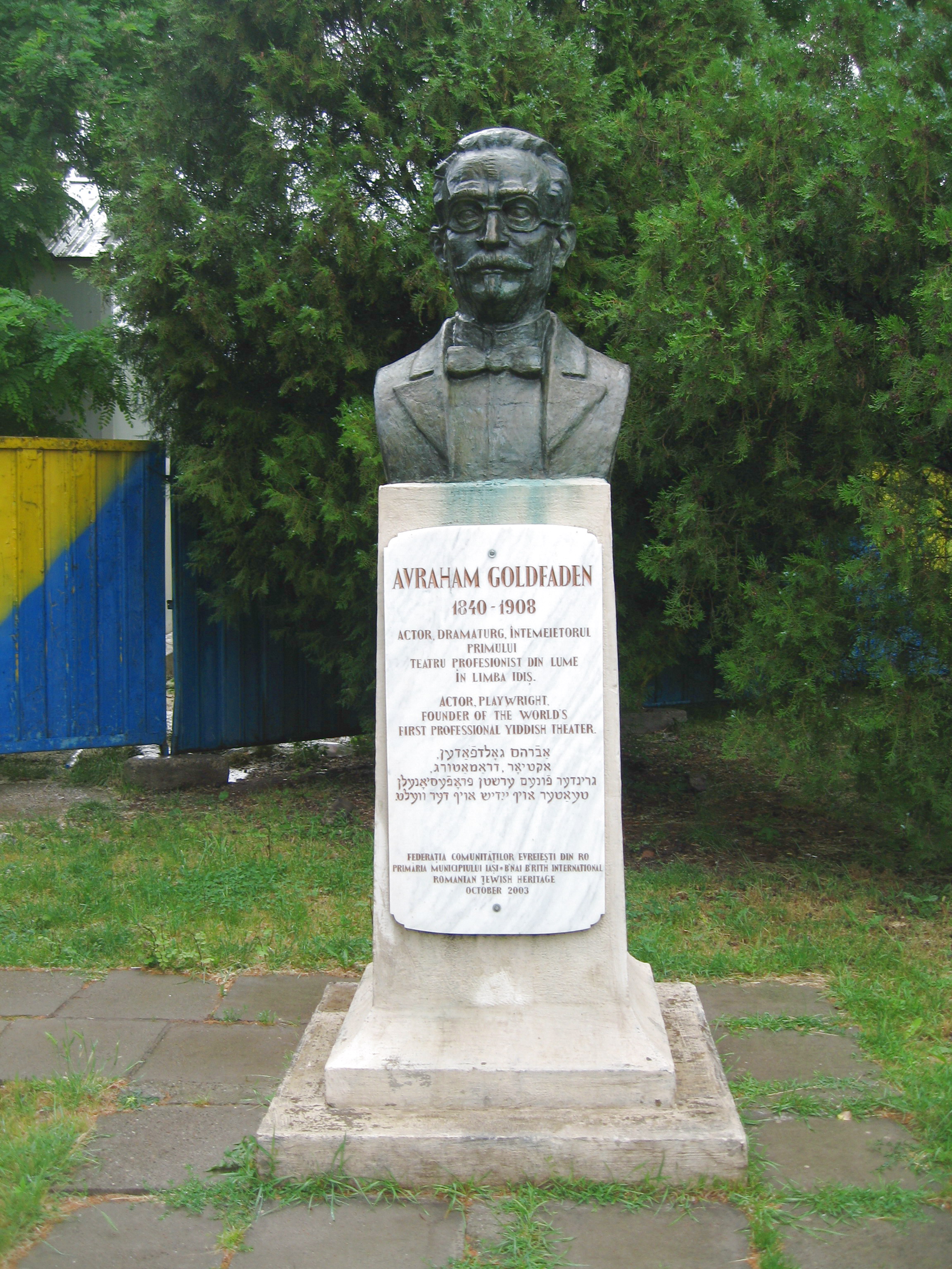 Buste de Avraham Goldfaden