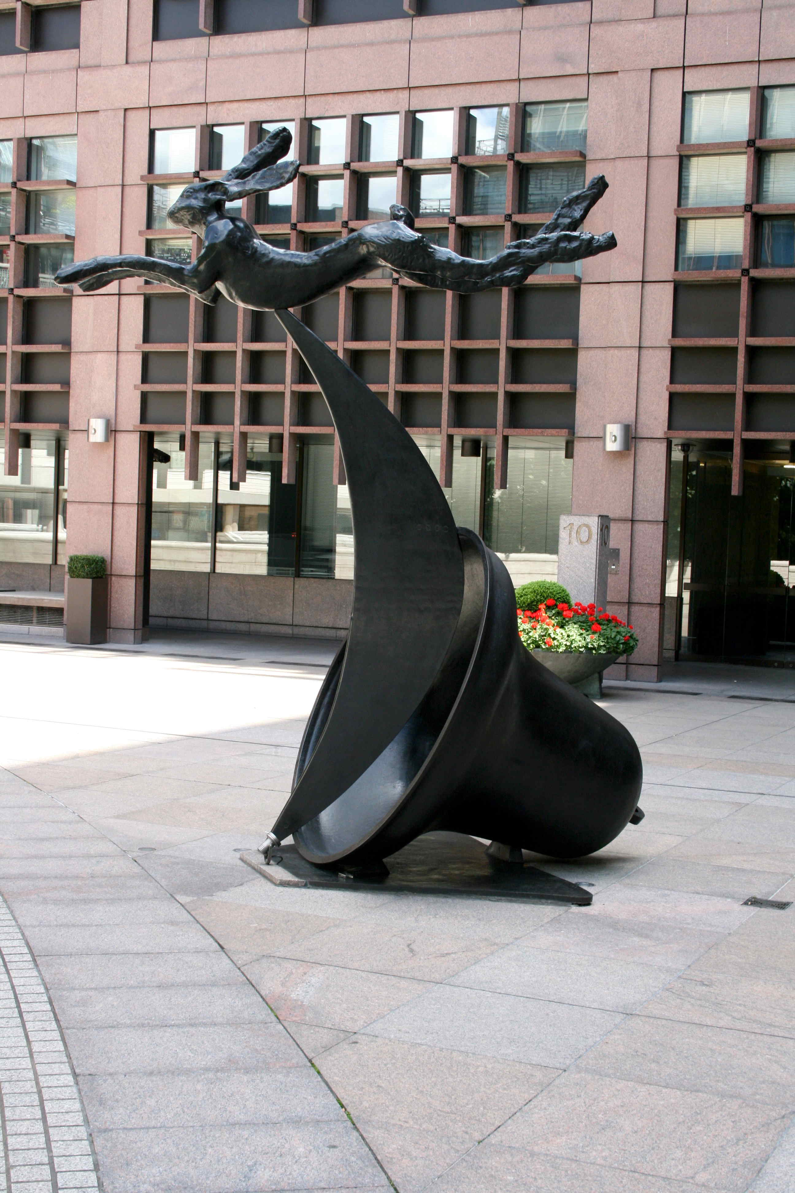 Leaping Hare on Crescent and Bell