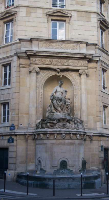Fontaine Cuvier - Allégorie de l'histoire naturelle