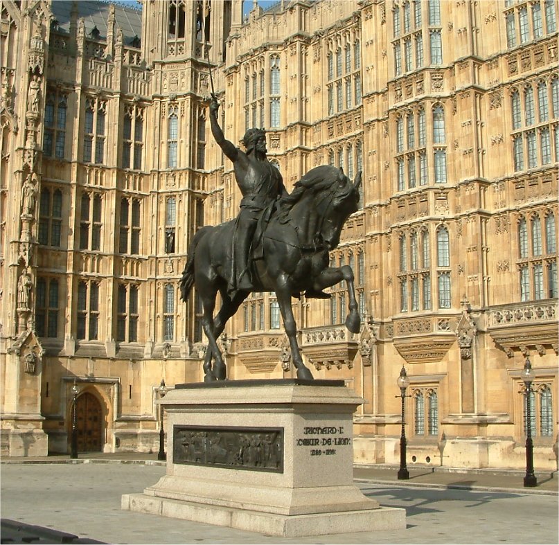 Statue équestre de Richard Cœur de Lion