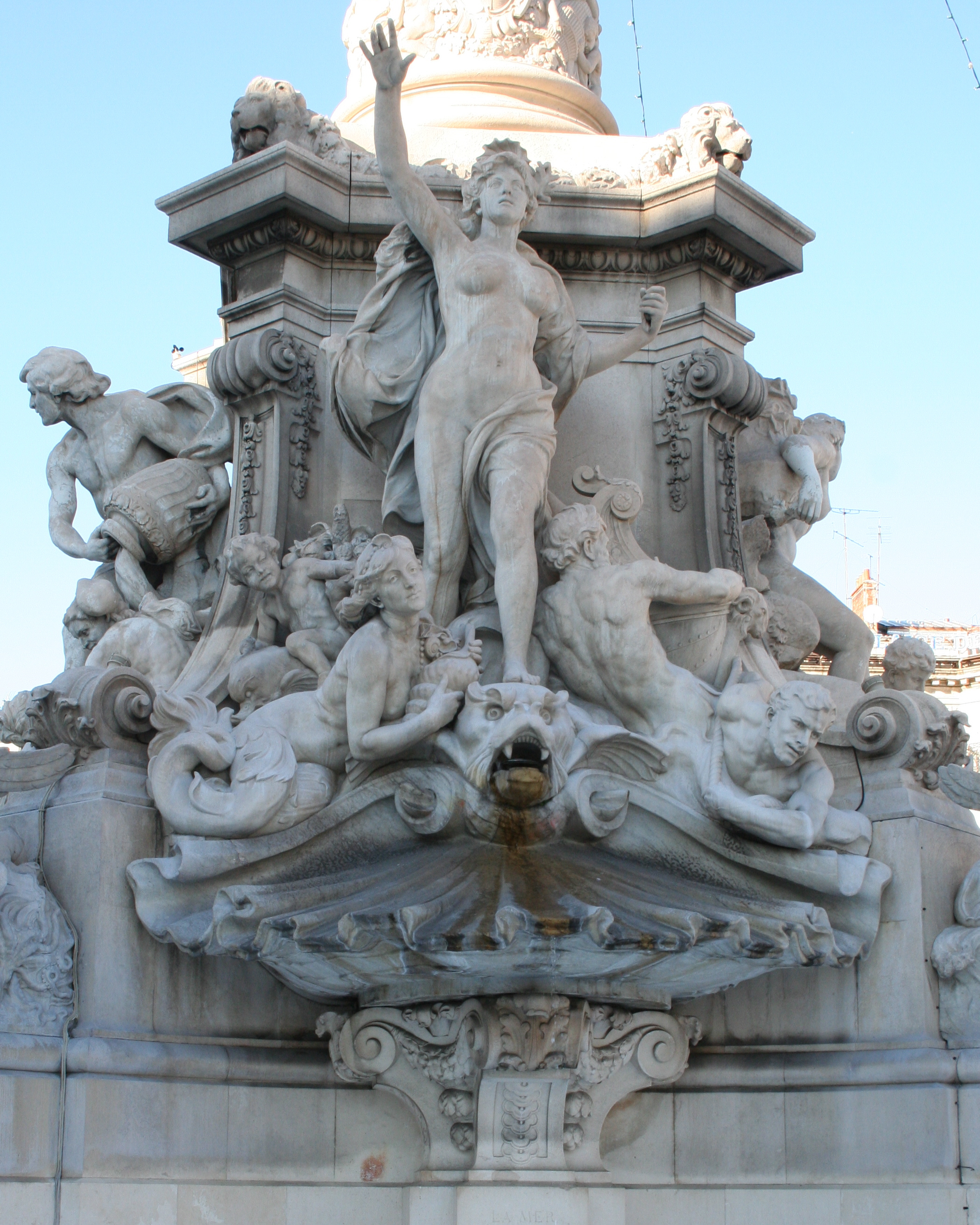 fontaine de la place Castellane - Amphitrite